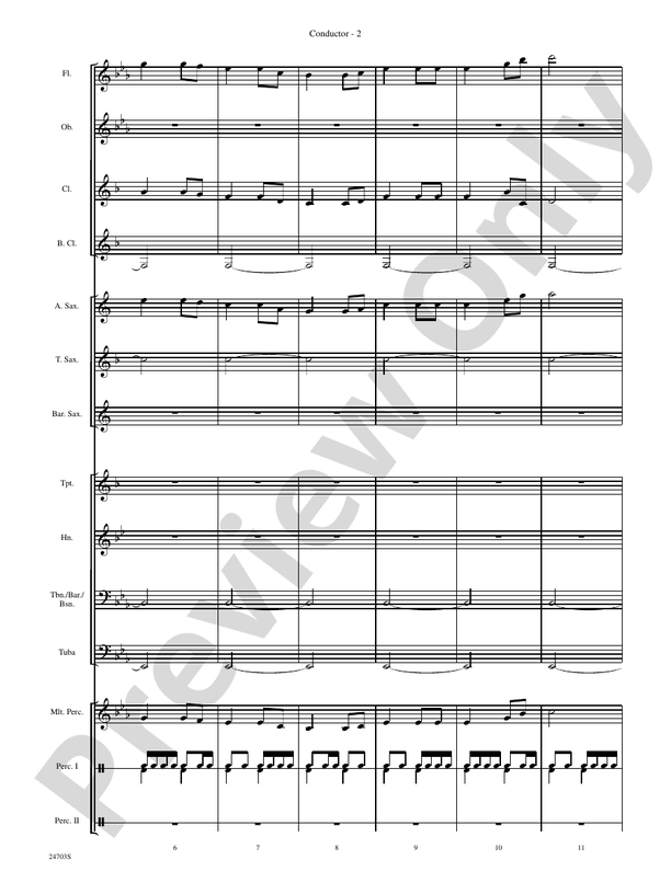 Marching Through Scotland - Concert Band Conductor Score & Parts (Digital Download)