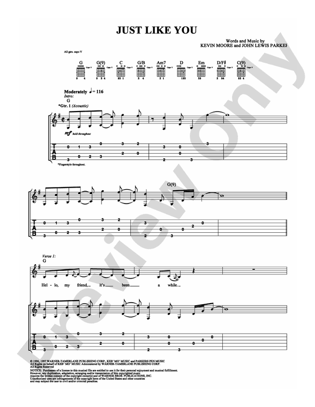 Just Like You - Guitar TAB (Digital Download)