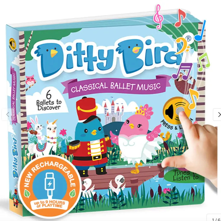 Ditty Bird Classical Ballet Music Childrens Interactive Sound Book New Rechargeable Edition