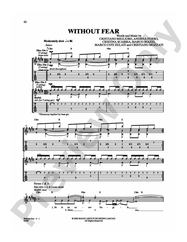 Without Fear - Guitar TAB (Digital Download)