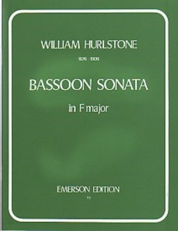 Hurlstone - Bassoon Sonata in Fmaj - Emerson E75