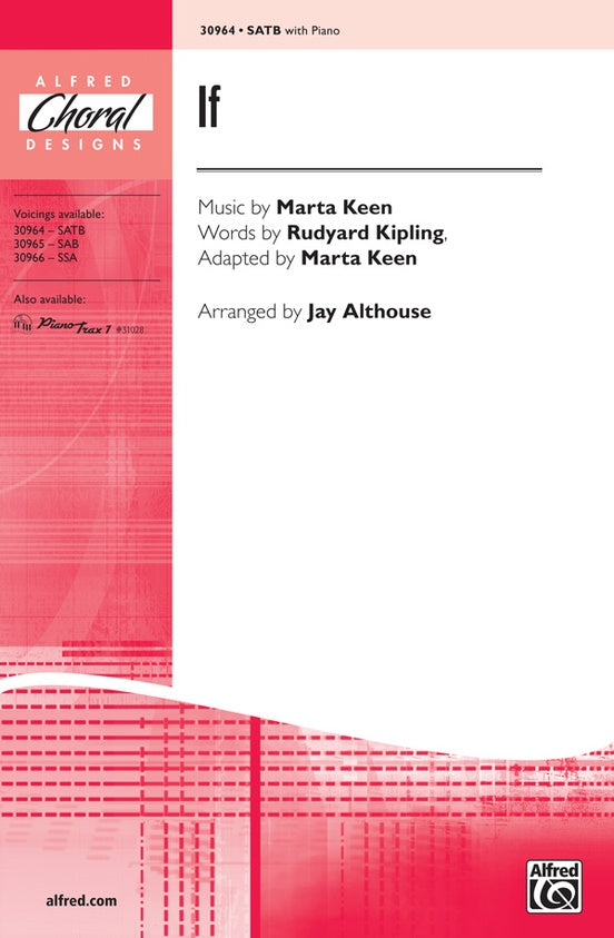 If – SATB Choral Octavo (Digital Download)