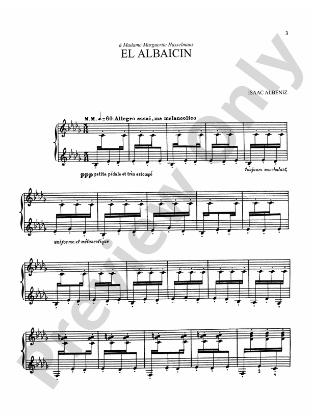 Albeniz - Iberia (Volume III & IV) - Piano Solo (Digital Download)