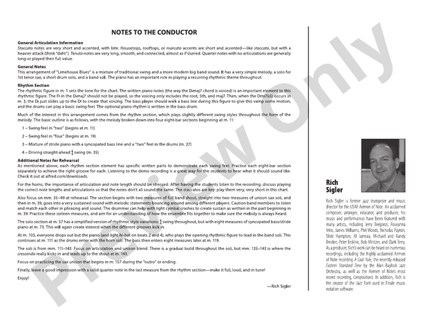 Limehouse Blues – Jazz Ensemble Conductor Score & Parts (Digital Download)