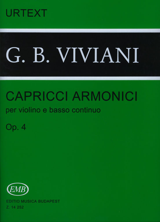 Viviani - Capricci Armonici Op4 - Violin/Basso Continuo EMB Z14252