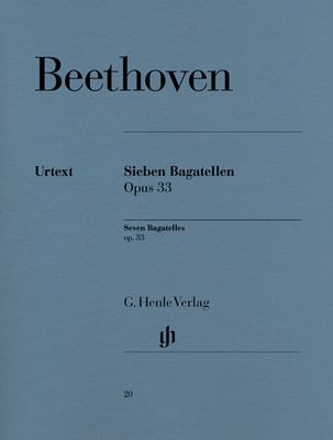 7 Bagatelles Op. 33 - Ludwig van Beethoven - Piano G. Henle Verlag Piano Solo
