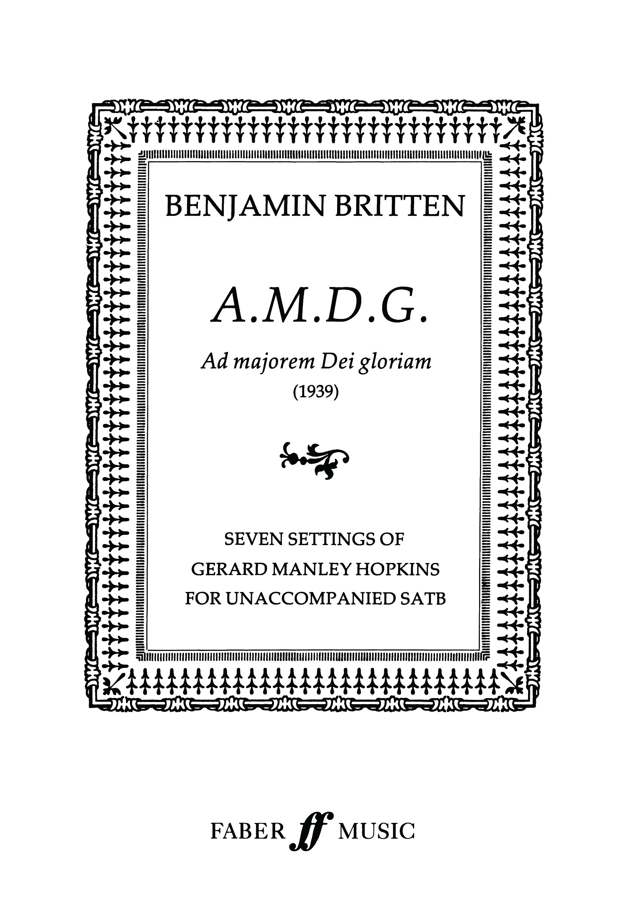 God's Grandeur (from 'A.M.D.G') - SATB Chorus (Digital Download)