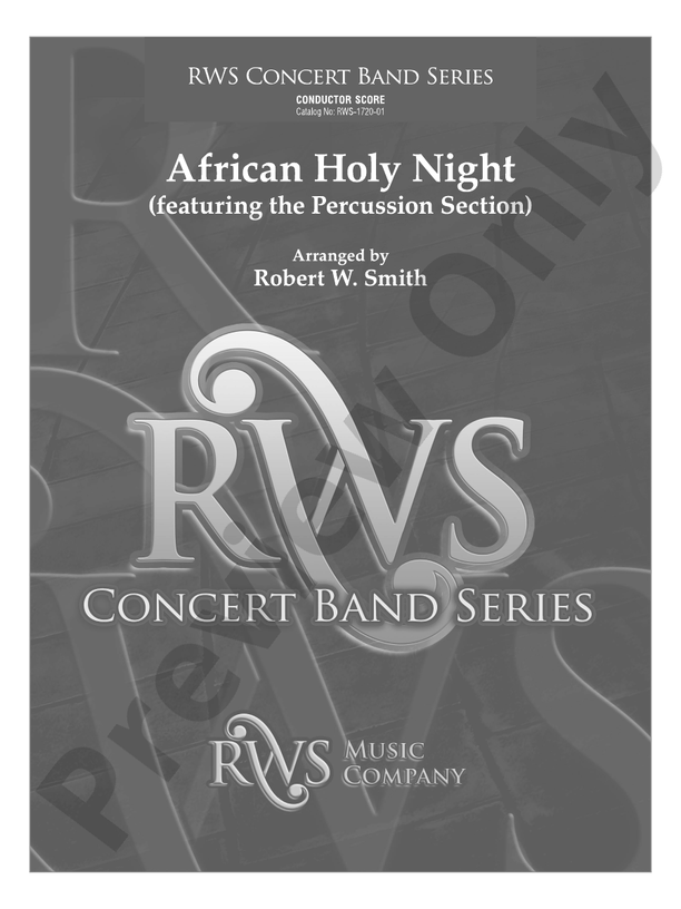 African Holy Night - Concert Band Conductor Score & Parts (Digital Download)