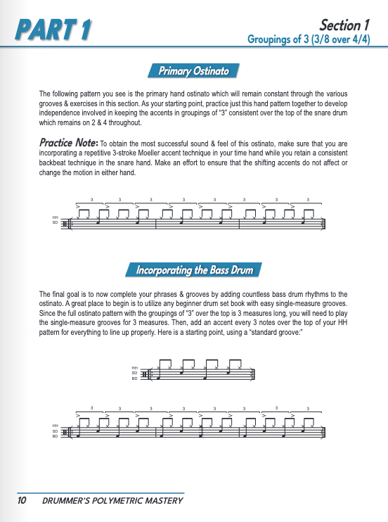 Drummers Polymetric Mastery BK/OLV
