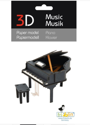 3D Paper Model Grand Piano