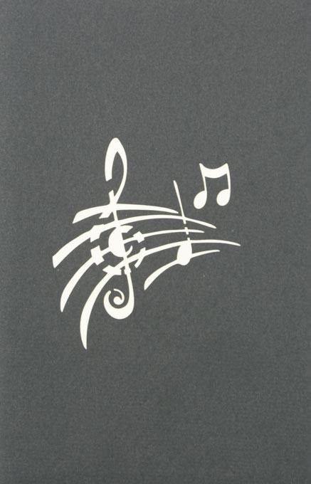 Pop-Up Greeting Card "The Music Band"