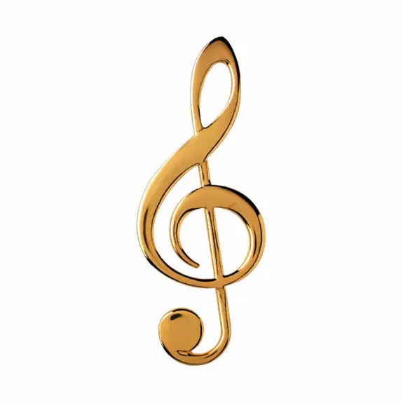 Gold Treble Clef Note Magnet