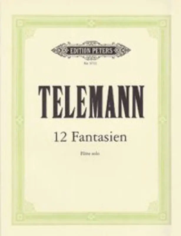 12 Fantasias for Flute - Telemann EP9715