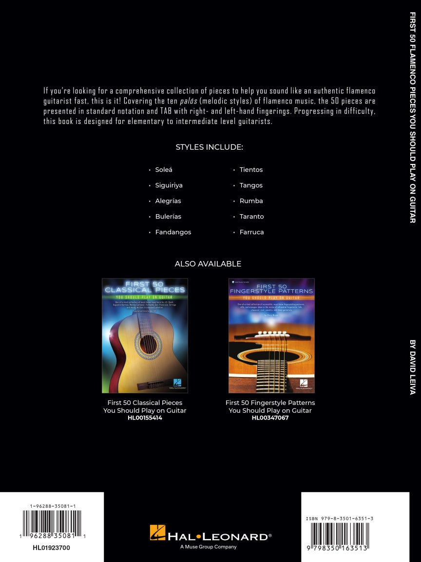 FIRST 50 FLAMENCO PIECES YOU SHOULD PLAY ON GUITAR - Hal Leonard