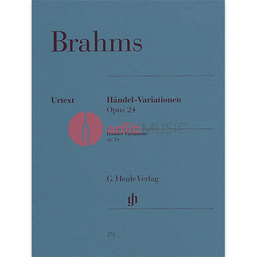 Brahms - Handel Variations Op24 - Piano Solo Henle HN272