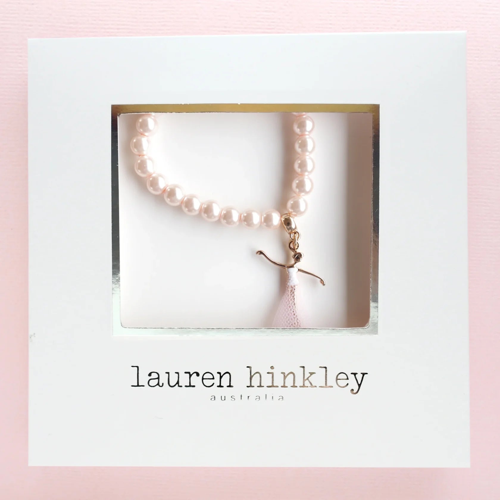 Pink Pearl Bella Ballerina Bracelet