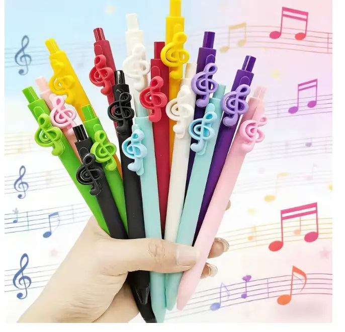 Blue Pen with Treble Clef Charm