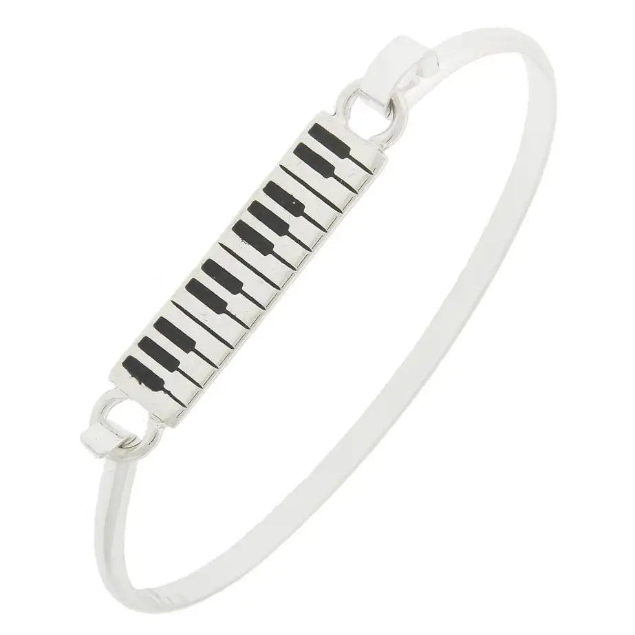 Keyboard Design Brass Metal Casting Bangle