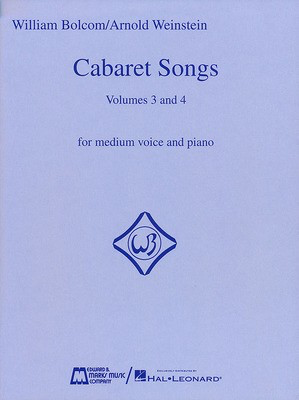 Cabaret Songs - Volumes 3 and 4 - Voice and Piano - William Bolcom - Vocal Edward B. Marks Music Company Piano & Vocal