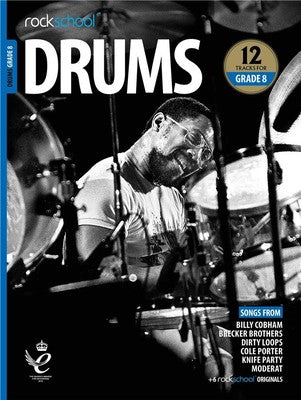 Rockschool Drums Grade 8 2018-2024 - Book/OLA Rock School Limited
