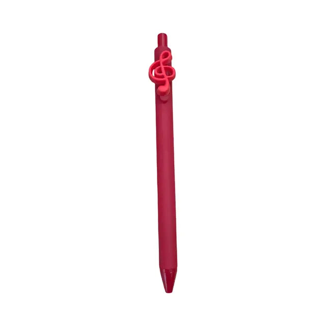 Red Pen with Treble Clef Charm