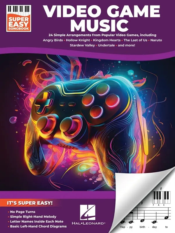 VIDEO GAME MUSIC SUPER EASY SONGBOOK - Easy Piano - Hal Leonard