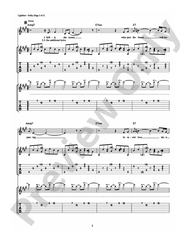 Softly - Guitar TAB (Digital Download)