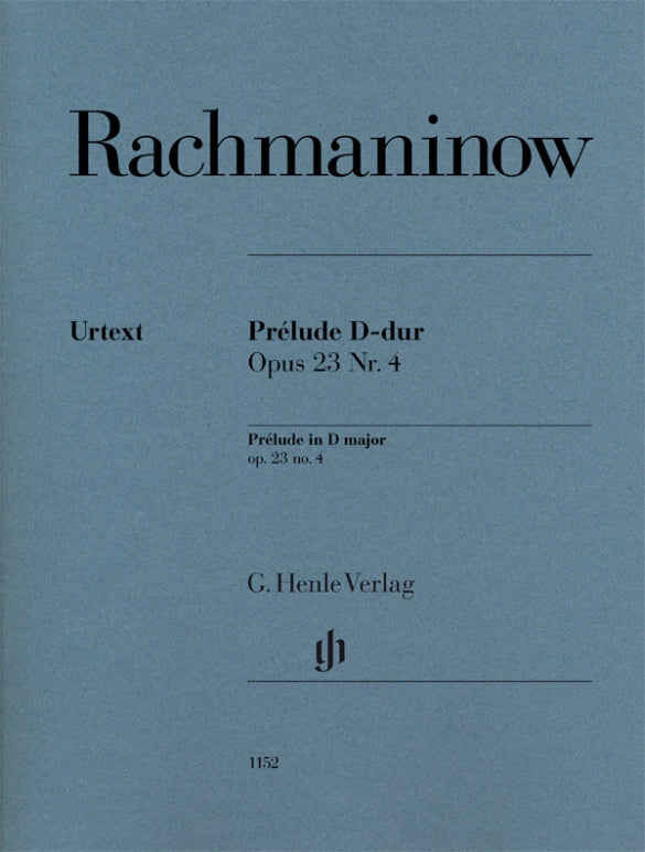 Prelude in D Major Op 23 No 4 Piano Solo