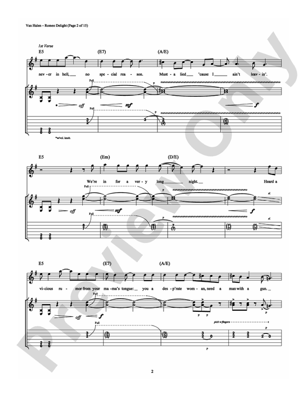 Romeo Delight - Guitar TAB (Digital Download)