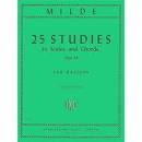 25 Studies in Scales and Chords Op. 24 - for Bassoon - Ludwig Milde - Bassoon IMC Bassoon Solo
