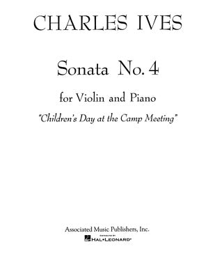 Ives - Sonata #4 - Violin/Piano Accompaniment Schirmer 50224190