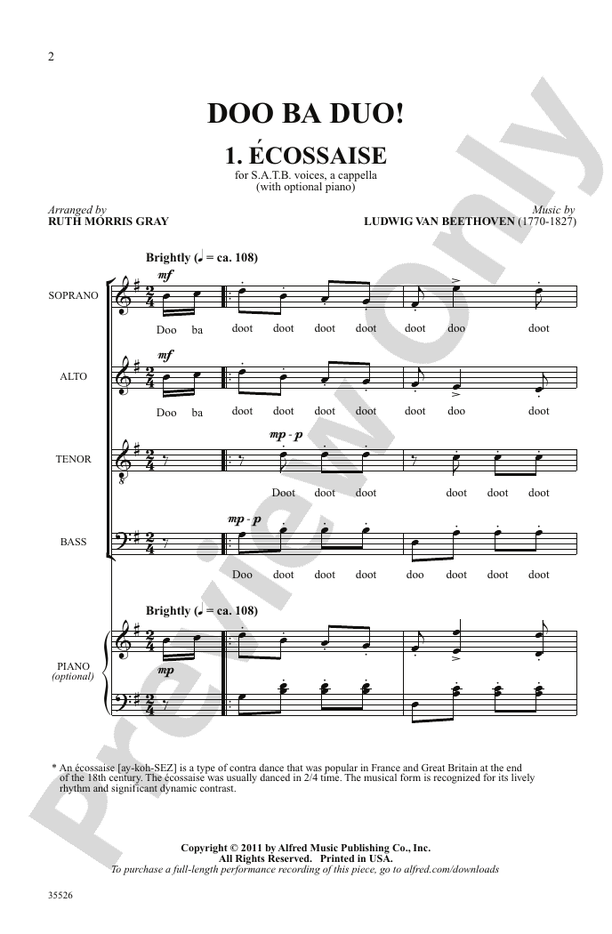 Doo Ba Duo! – SATB, a cappella Choral Octavo (Digital Download)