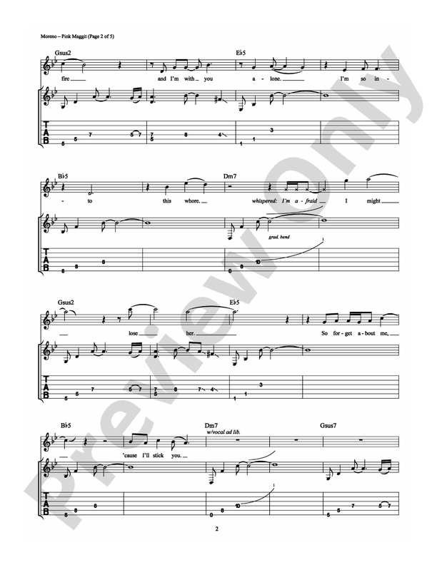 Pink Maggit - Guitar TAB (Digital Download)