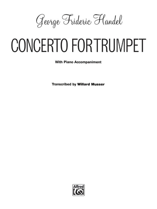 Concerto for Trumpet - Handel