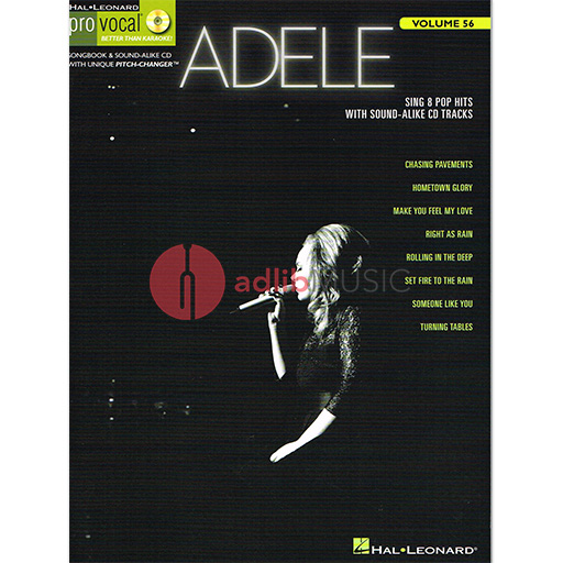Adele - Pro Vocal Women's Edition Volume 56 - Vocal Hal Leonard /CD - Out Of Print