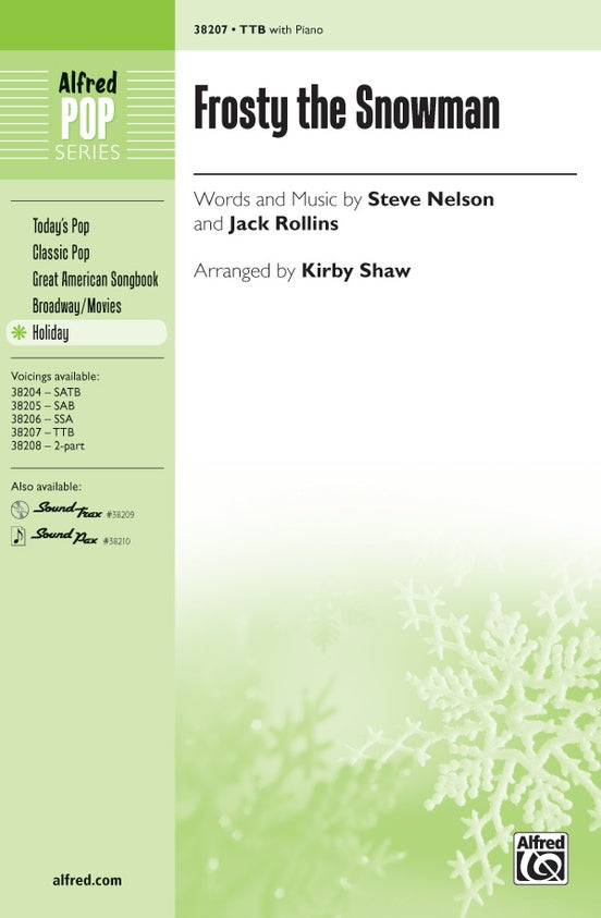 Frosty the Snowman – TTB Choral Octavo (Digital Download)