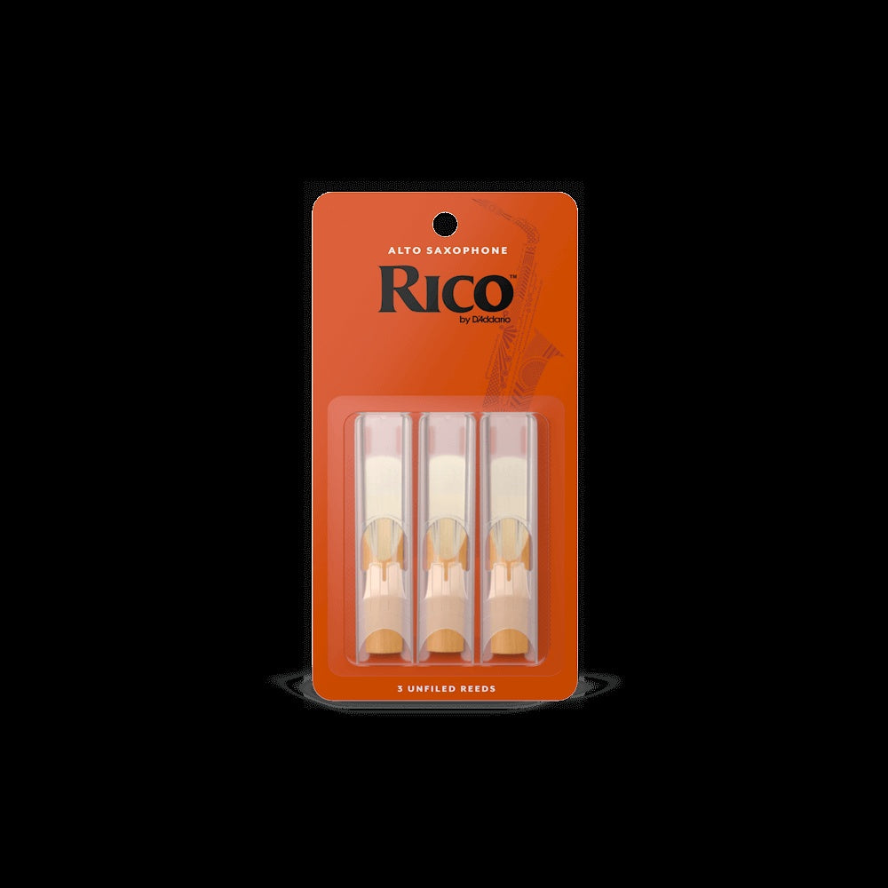 Rico Alto Saxophone Reeds, Strength 2.0, 3-Pack