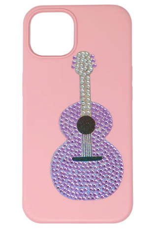 Romantis Rhinestone Guitar Decal