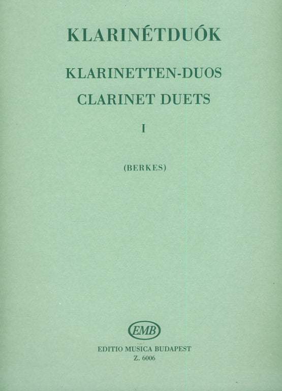 Clarinet Duets Volume 1 - 2 Clarinets edited by Berkes EMB Z6006