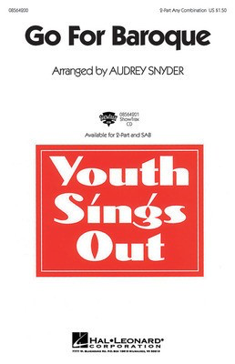Go for Baroque - Audrey Snyder - SAB Hal Leonard Choral Score Octavo