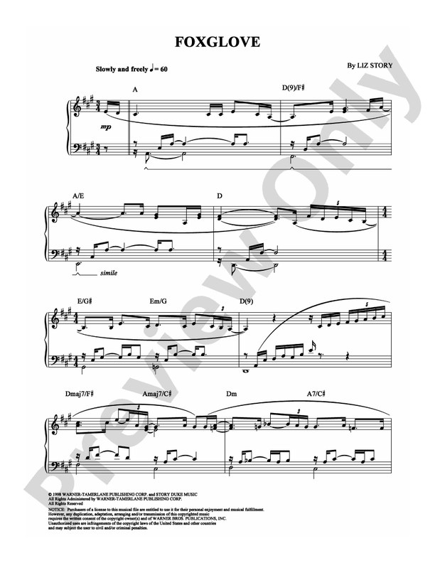 Foxglove - Piano (Digital Download)