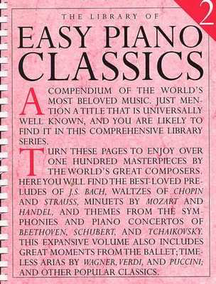 The Library of Easy Piano Classics Book 2 - Spiral Bound AM940270