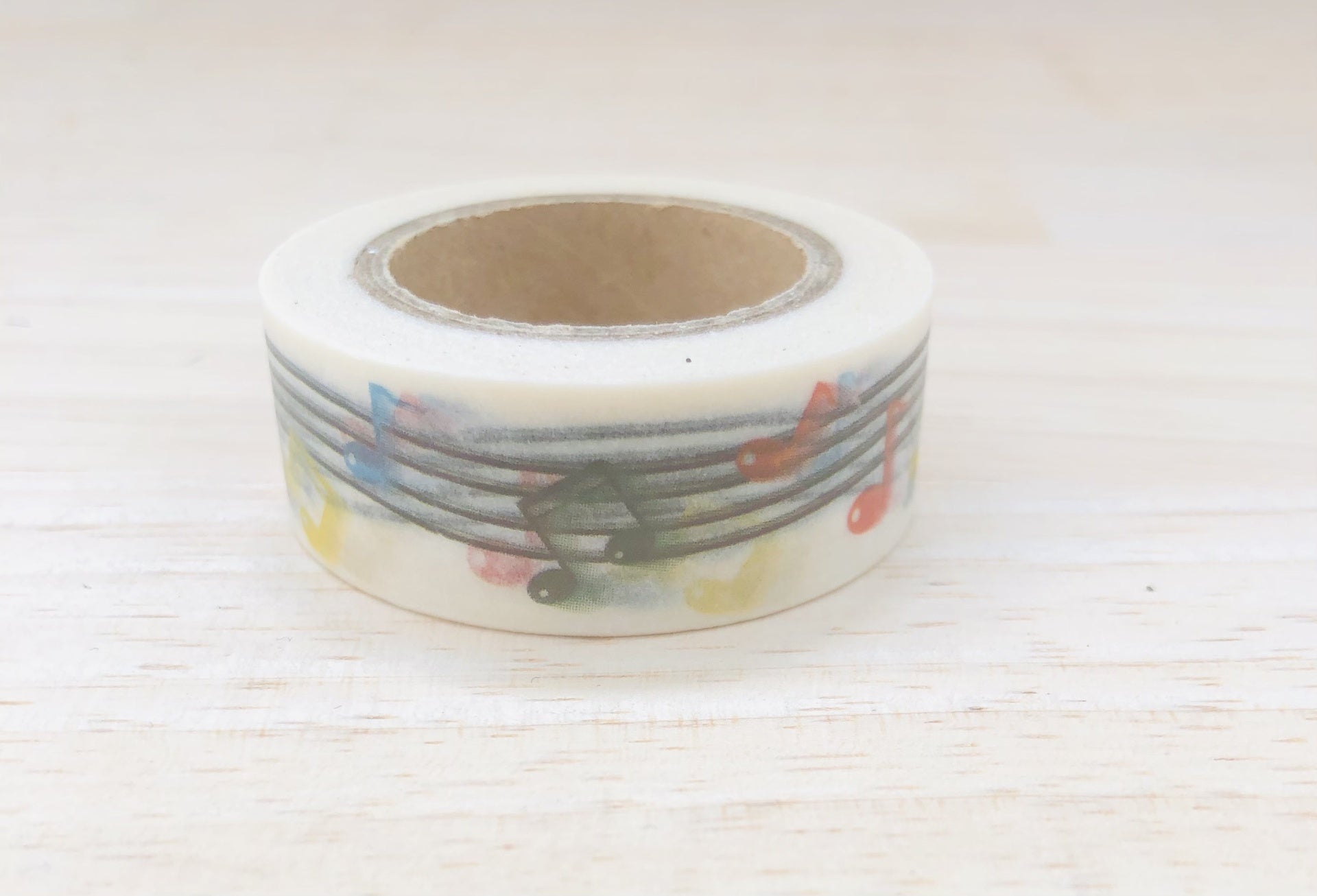 Music Sticky tape Colourful Wavey Stave and Notes