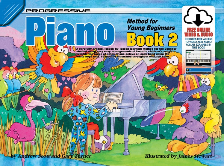 Progressive Piano Method For Young Beginners Book 2 - Piano/Audio Access Online by Scott/Turner Koala KPYP2X