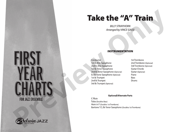 Take the "A" Train (Grade 1) - Jazz Ensemble Conductor Score & Parts(Digital Download)
