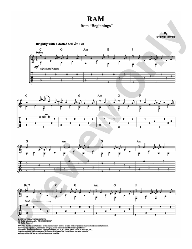 Ram - Guitar TAB (Digital Download)