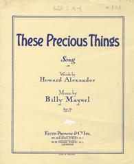 These Precious Things - Vocal/Piano (Digital Download)