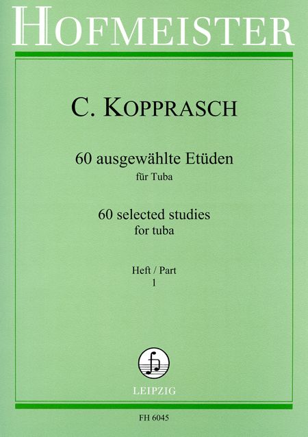 Kopprasch - 60 Selected Studies Volume 1 - Tuba Hofmeister FH6045