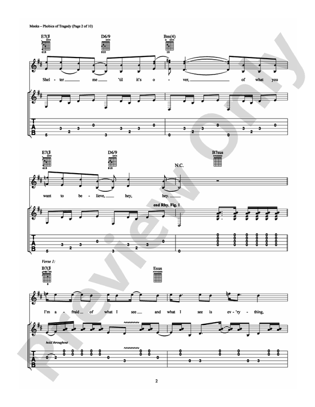 Phobics of Tragedy - Guitar TAB (Digital Download)