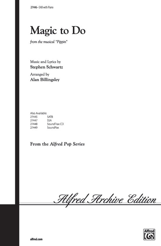 Magic to Do (from Pippin) – SAB Choral Octavo (Digital Download)